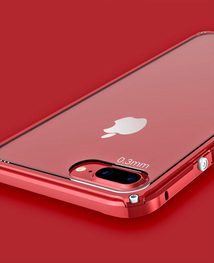Iphone7 Iphone Se 2020 第2世代 Iphone7 Plus アルミ バンパー Red